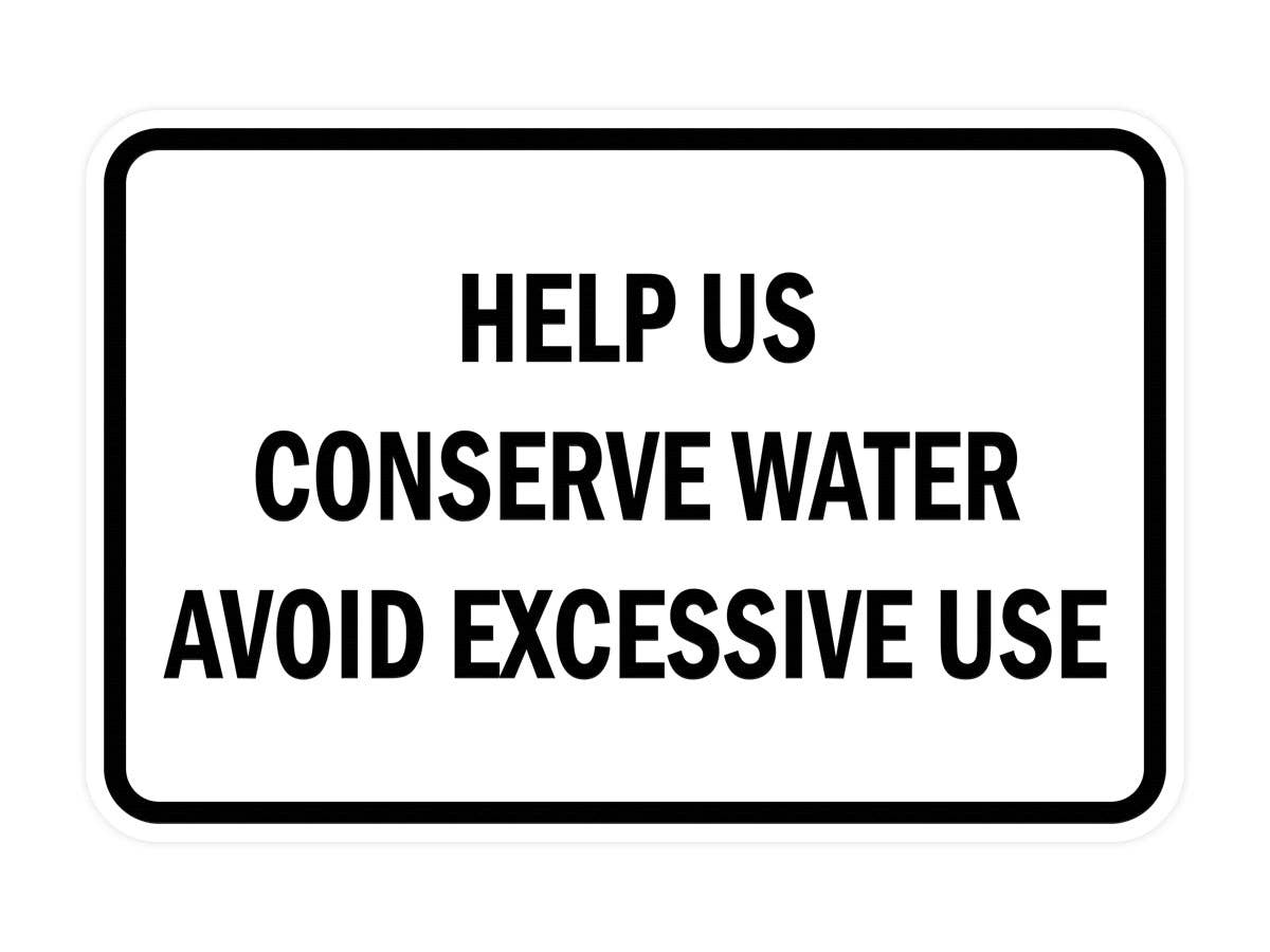 All Quality - Vente Pancarte - AIDEZ-NOUS À CONSERVER L'EAU Panneau de Porte Murale6