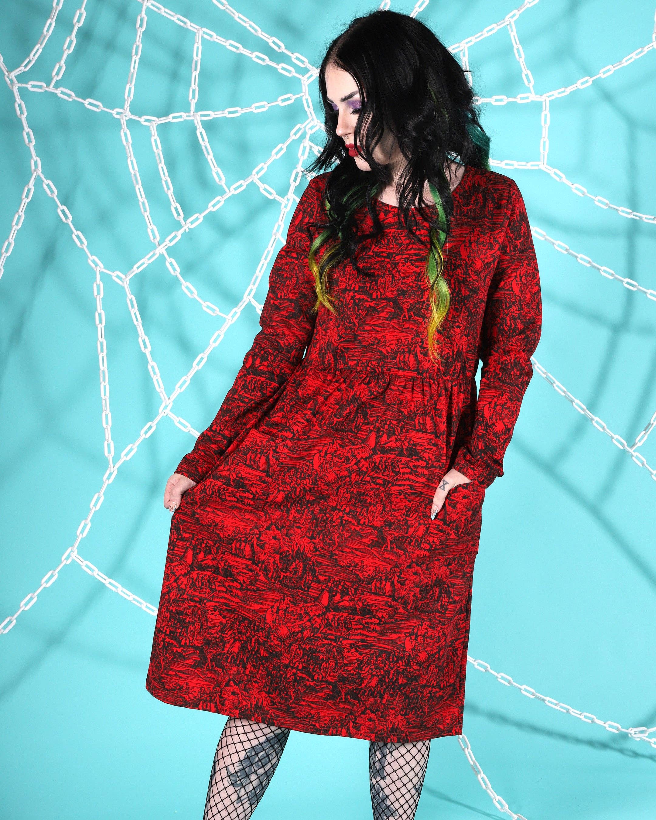 Pretty Snake – Engroshandel Kjole - Dame – Red Witch Dress