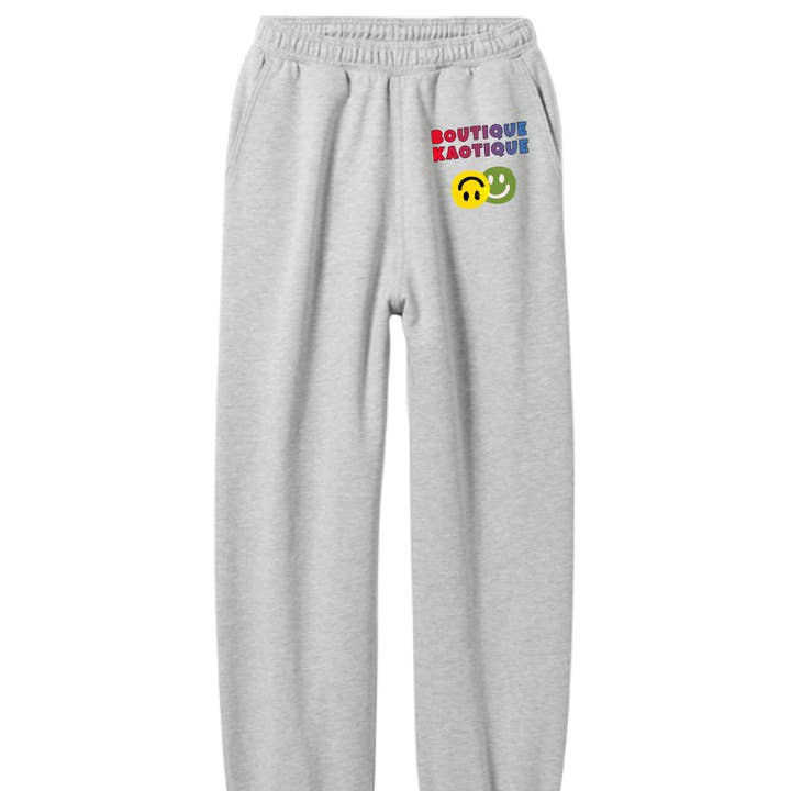 Happy Happy Organic Cotton Sweatpants. for wholesale by Boutique Kaotique