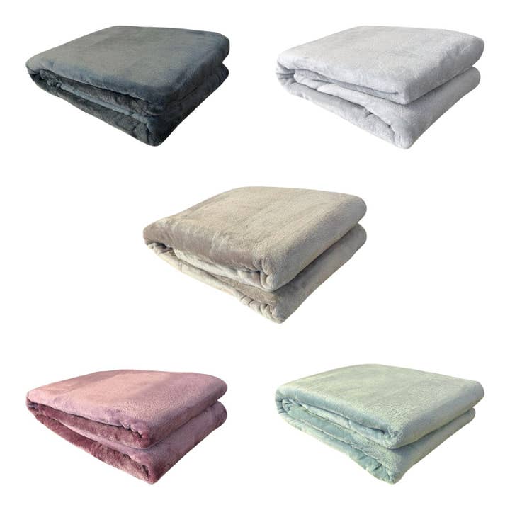 Flannel Throw Blanket » XL Cozy Blanket » Bedspread 150 x 200 cm » Soft Couch Blanket for wholesale by VewoTex