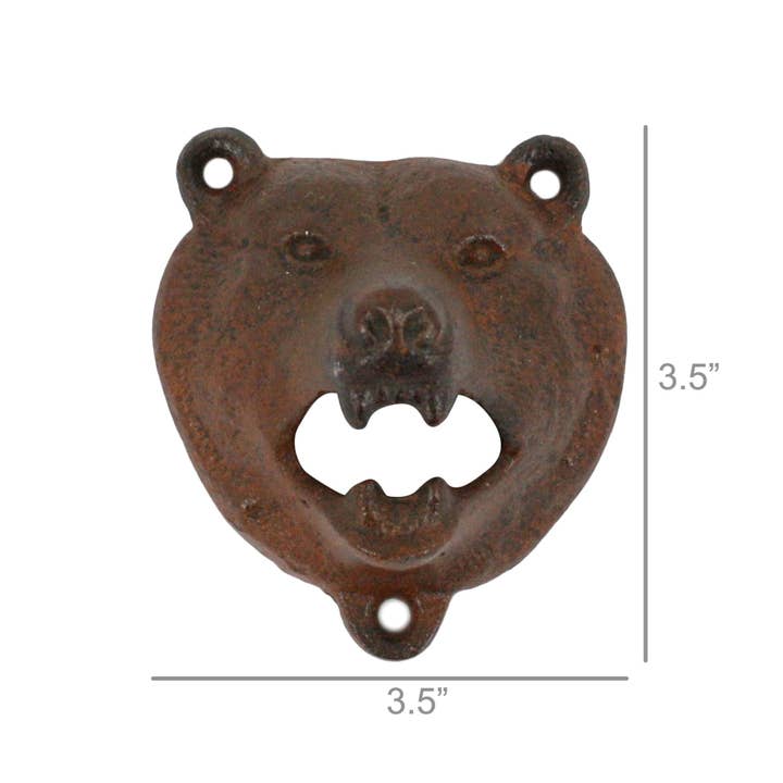 HomArt - Wholesale Bottle/Wine Opener - Bear Bottle Opener - Rust