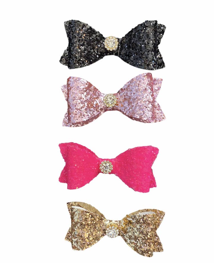Glitter and Gloss Bows for wholesale by Bark Fifth Avenue