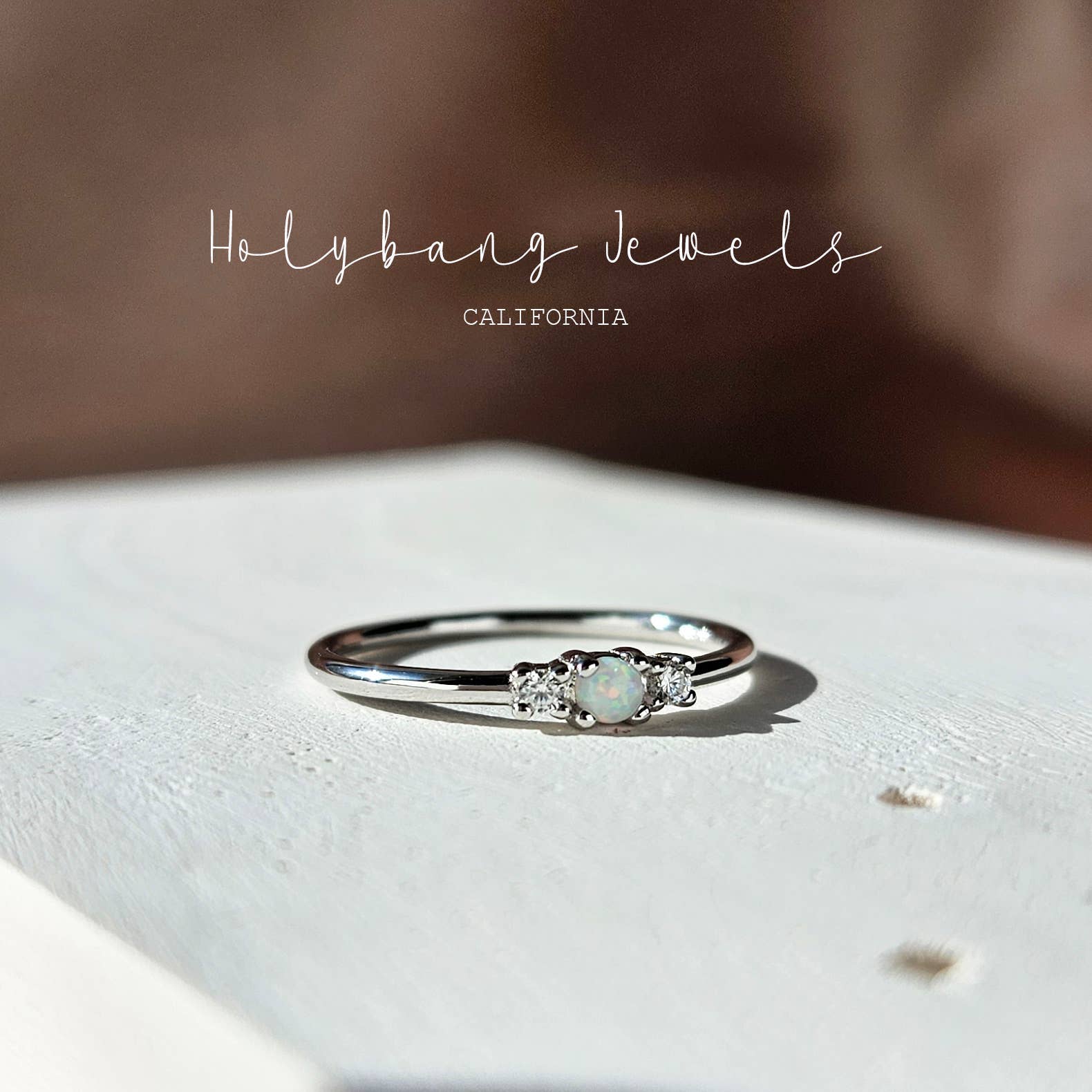 HolyBang Jewels - Wholesale Multi-Stone Ring - DAINTY OPAL RING - R-F40891