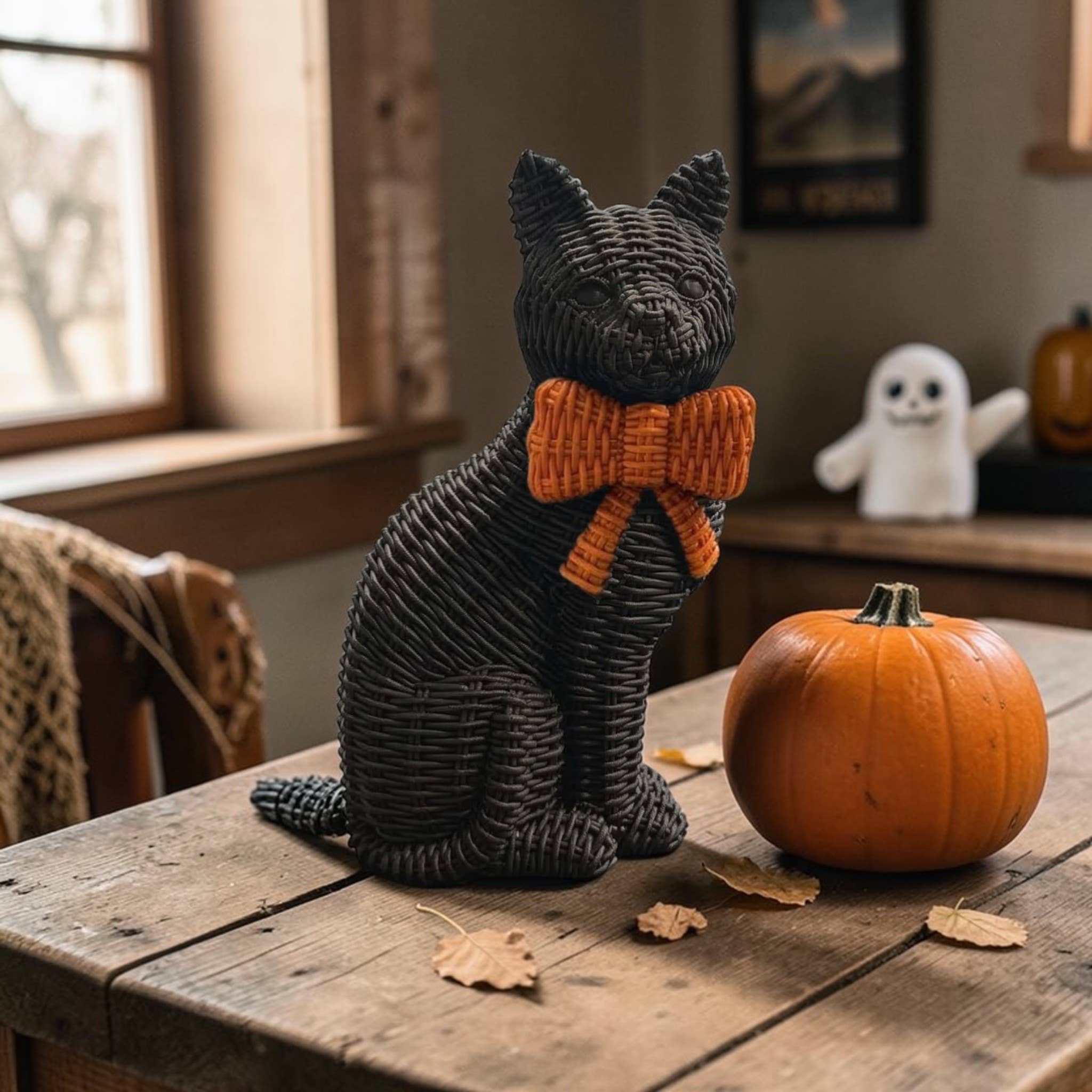 Gia Roma - Wholesale Decorative Figurine - Black Cat Decoration, Farmhouse Halloween Home Decor Statues18