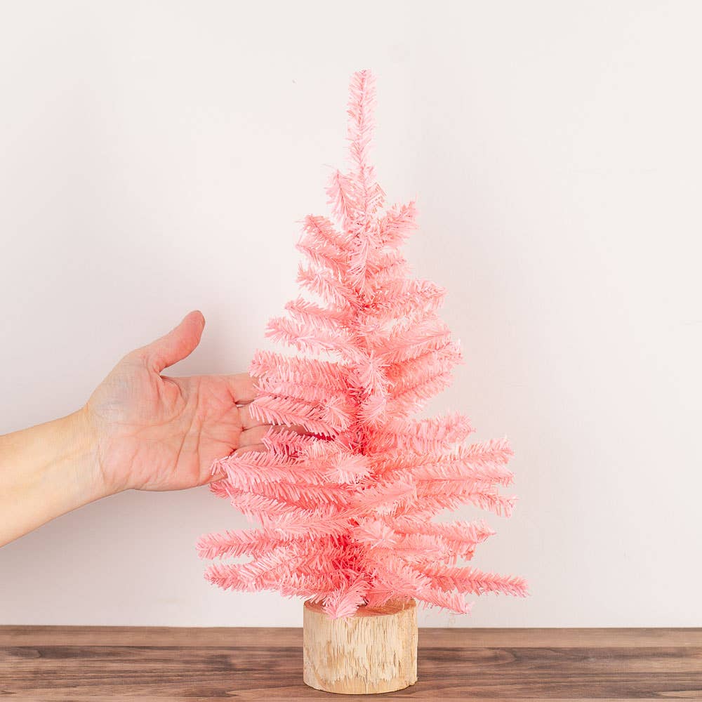 Factory Direct Craft - Vendita all'ingrosso Alberi di Natale finti - Albero di pino artificiale rosa da 15"4