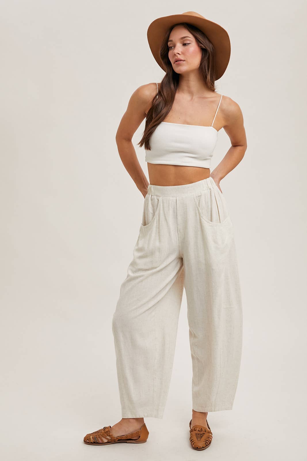 Bluivy - Wholesale Pants - Women's - RELAXED BARREL PANTS WITH POCKETS25