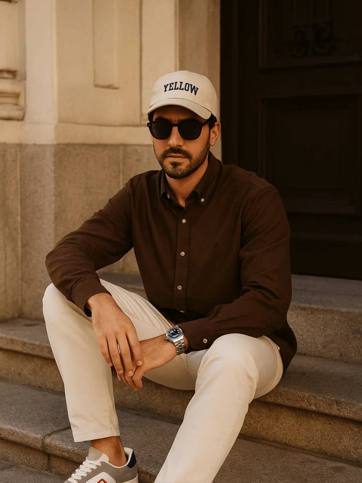 Camicia Oxford Lavata Pinecone Uomo 935 per la vendita all'ingrosso da parte di Yellow Skin