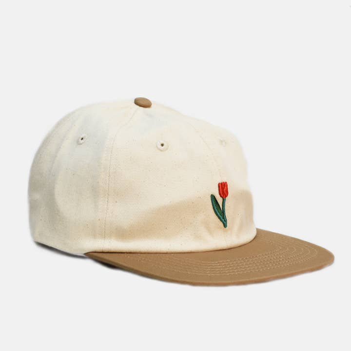 Curated Basics - Wholesale Baseball Cap - Unisex - Tulip Embroidery Hat