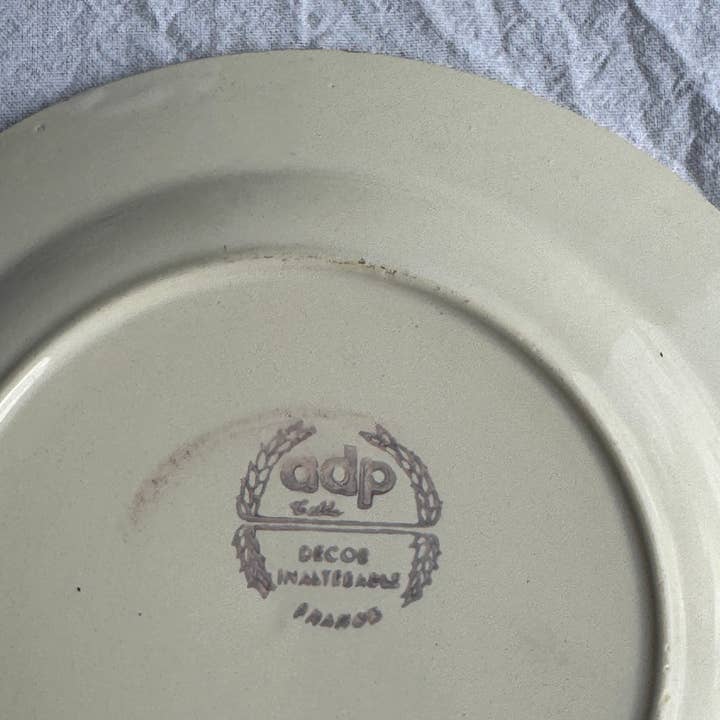 Office Objets - Wholesale Dinner Plate - Set of 4 small vintage white dessert plates D215