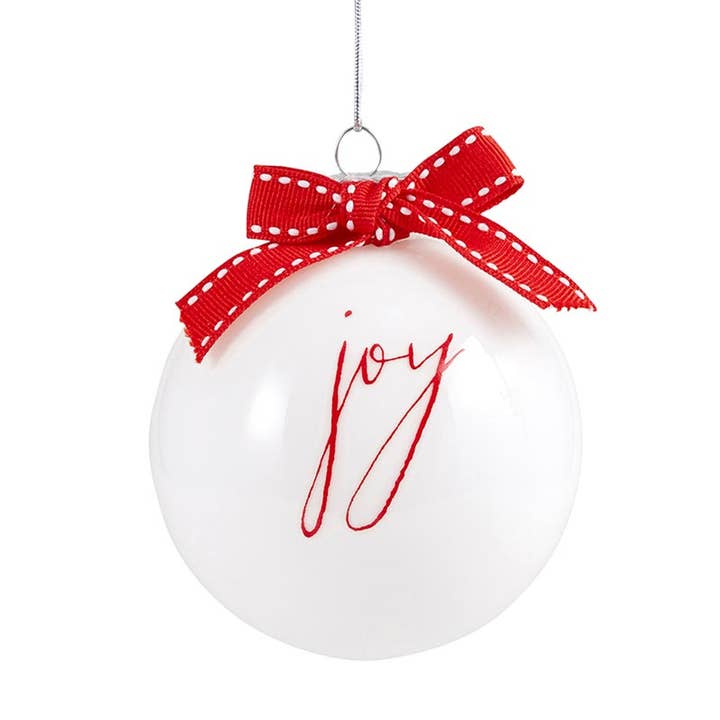Santa Barbara Design Studio by Creative Brands - Wholesale Ornament Set - Face to Face Ornament Set - Joy, Merry, Peace - Set of 30