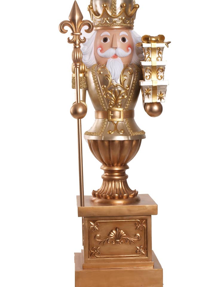 XM12386 Resin Nutcracker on Base,49in-1p for wholesale by Green Import Enterprises