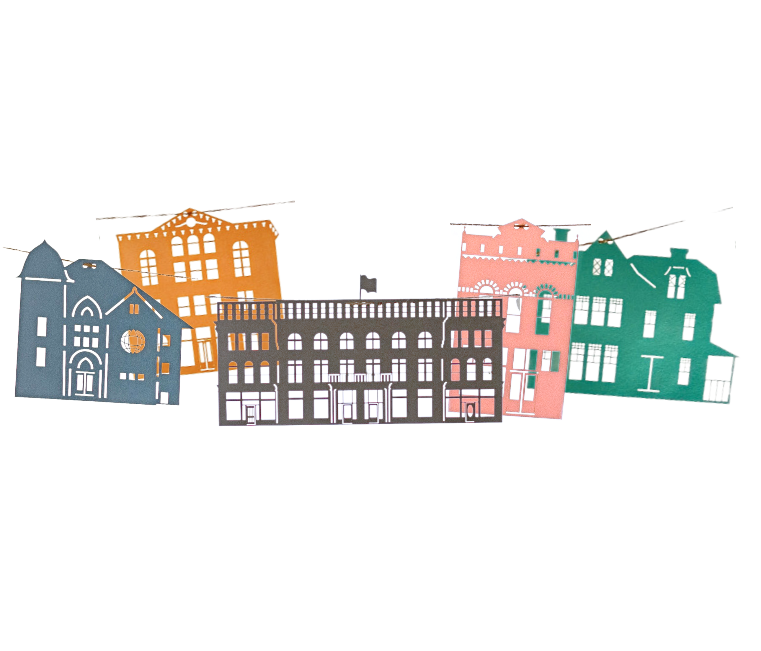 The Creative Garland Company - Wholesale Bunting/Garland - The Aspen Garland - Colorful1