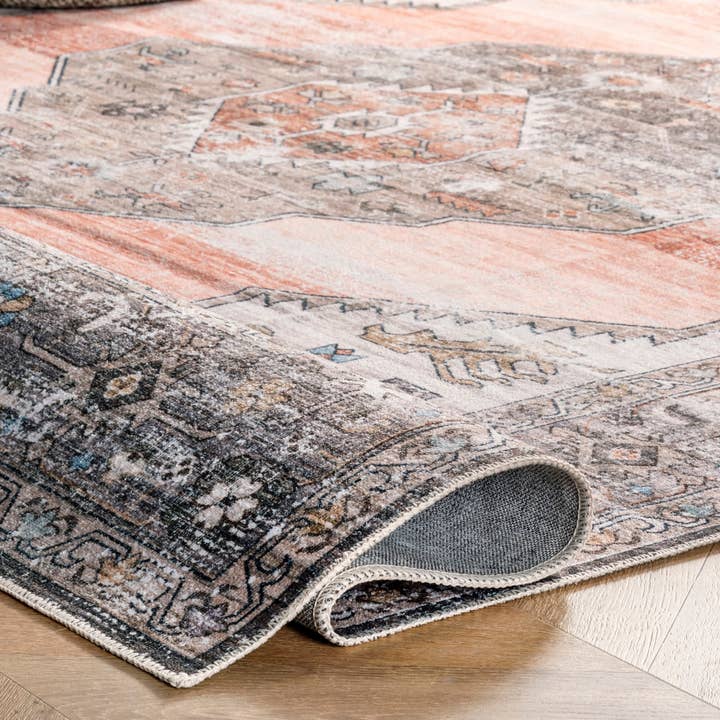 nuLOOM - Wholesale Area Rug - Gracie Machine Washable Distressed Medallion Area Rug