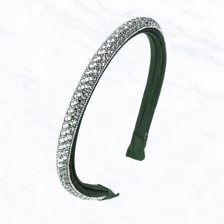Suzie Q USA - Venta al por mayor Cinta para el pelo - Mujer - Cinta para el pelo de piedra fina con forma de diamante