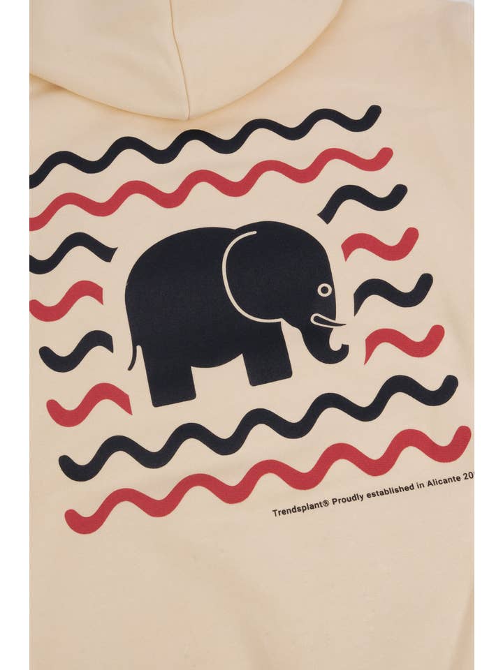 Trendsplant Clothing – Engroshandel Hoodie – Unisex – Explanada Økologisk Hættetrøje i Elfenben4