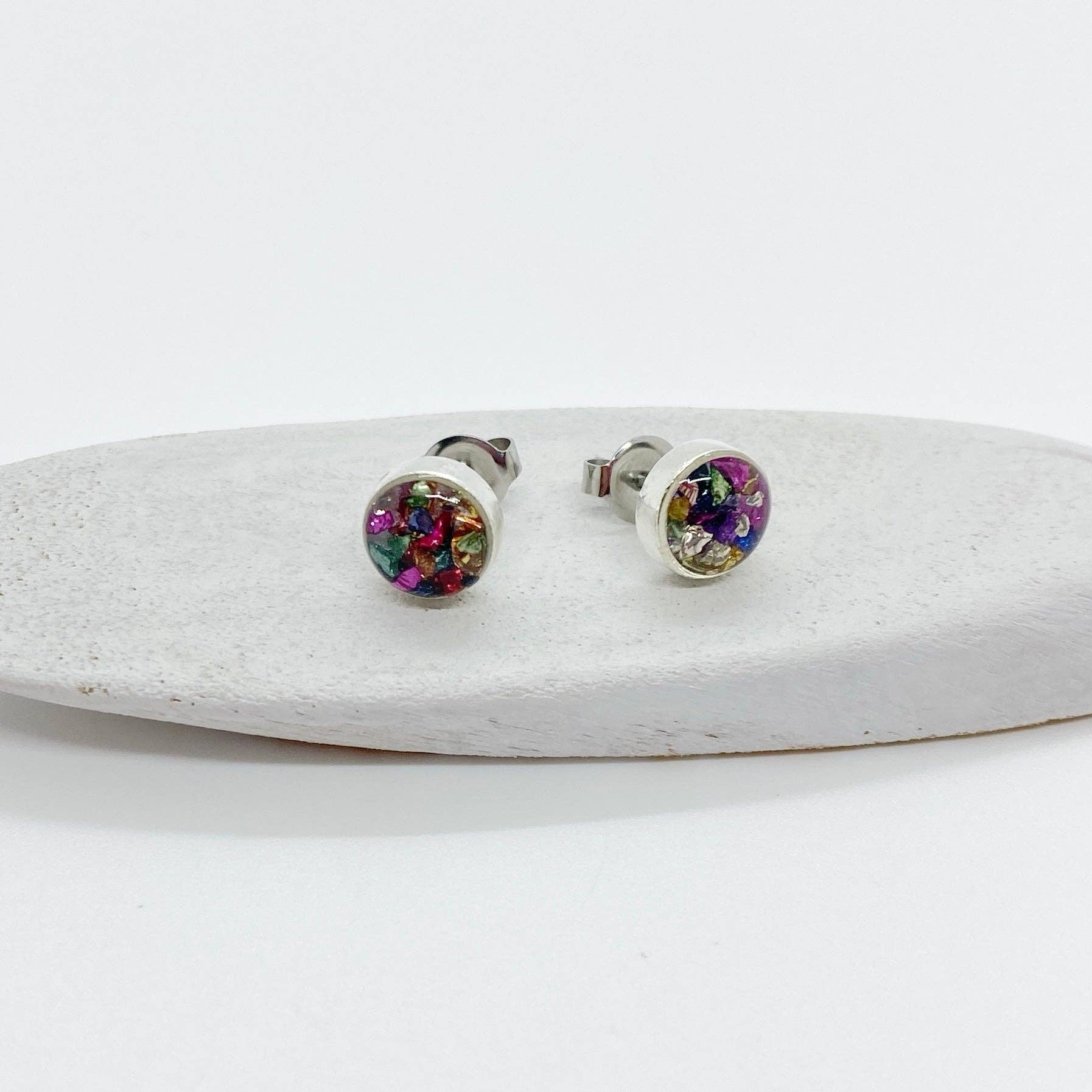 Jenica Jewelry - Wholesale Stud/Post Earrings - Small Multi Color Roxs Stud Earrings-Multiple Options0