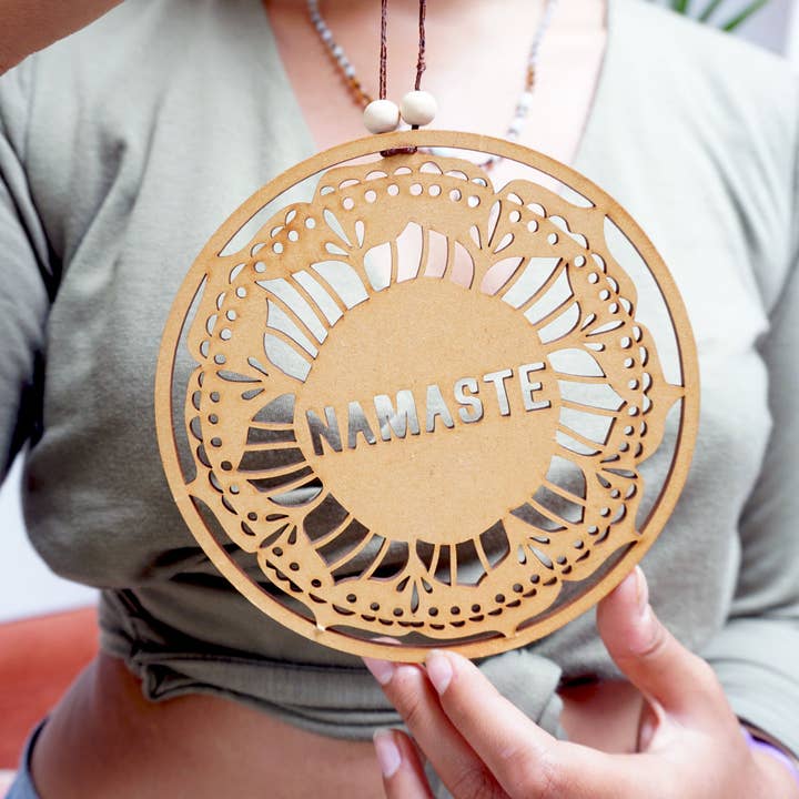 Namaste Wall Sign for wholesale by Ant Design Gifts