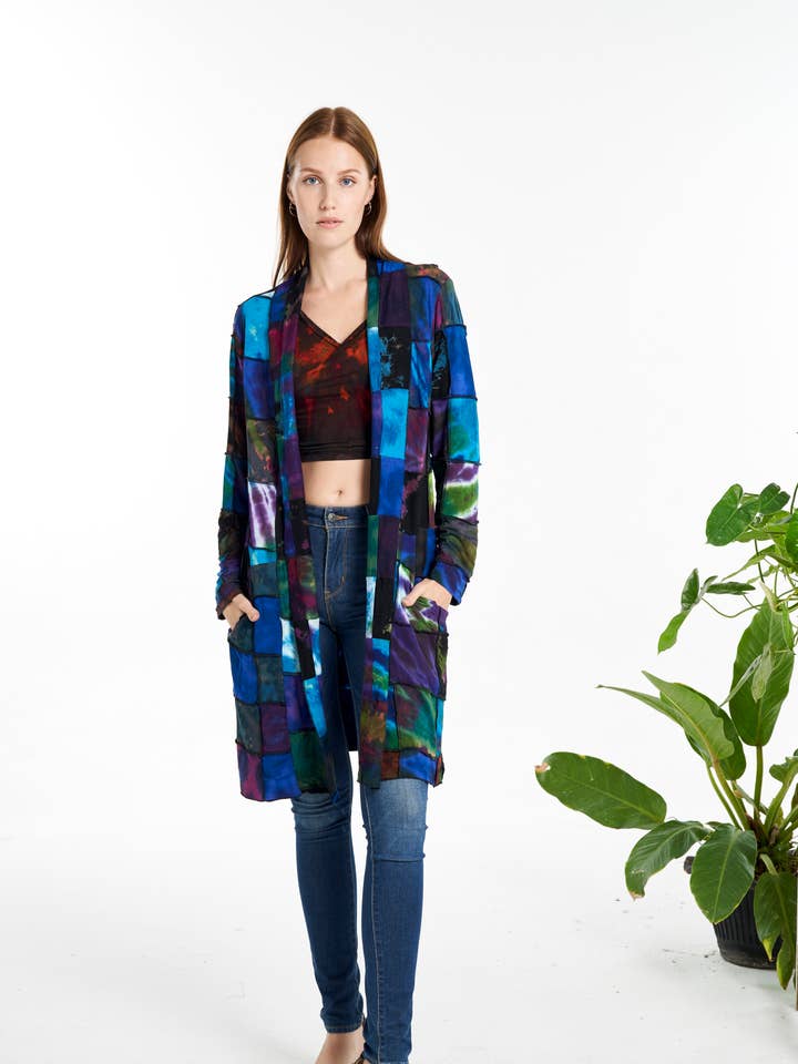 Cardigan à manches longues (TH-1777) pour la vente par Kathmandu Imports