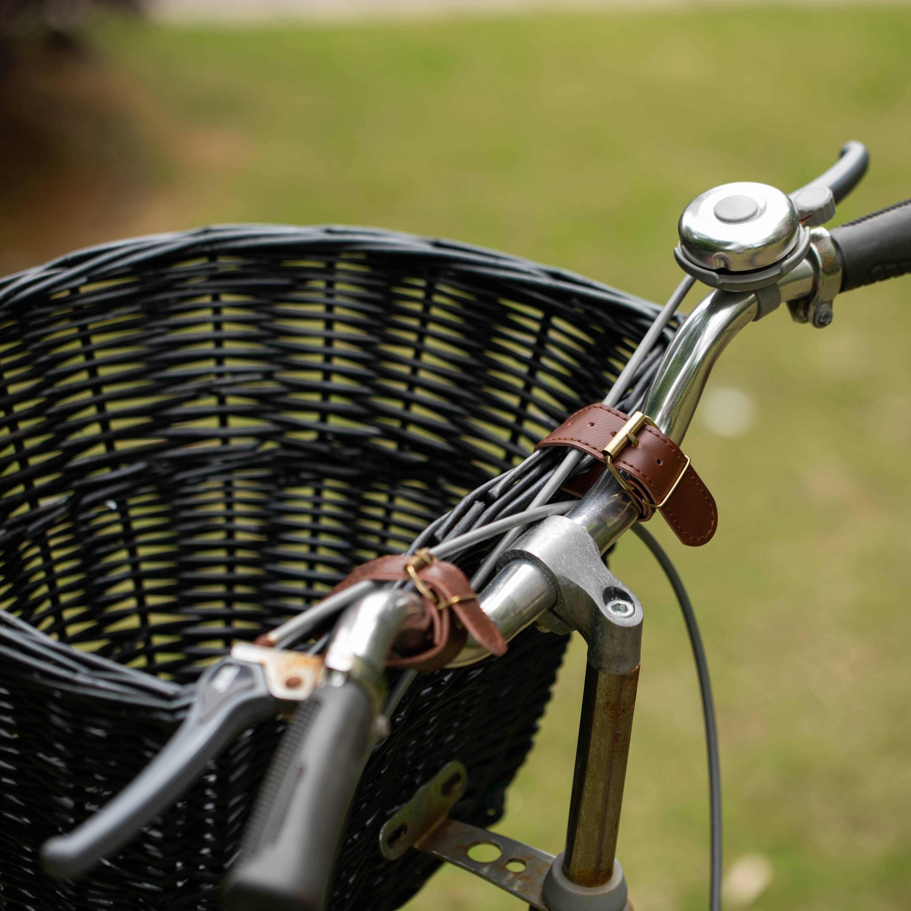 Quickway Imports - Wholesale Basket - Wickerwise Bike Basket Universal Handlebar Mount, Brown5