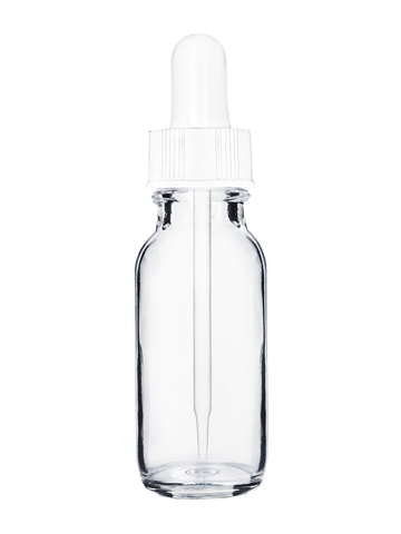 Best Bottles - Wholesale Essential Oil Holder - Boston Round Clear Bottle - 15ml (Multiple Dropper Colors)6