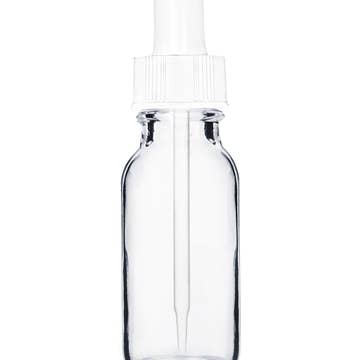 Best Bottles - Wholesale Essential Oil Holder - Boston Round Clear Bottle - 15ml (Multiple Dropper Colors)6