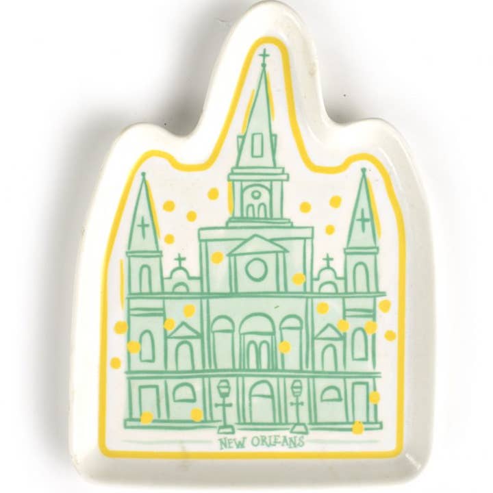 Trinket Tray - St. Louis Cathedral Shaped for wholesale by THE PARISH LINE