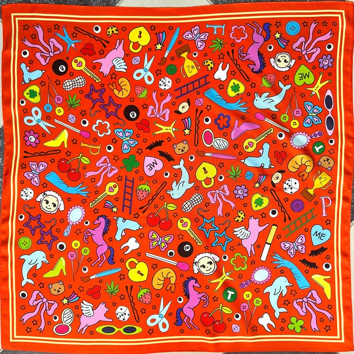 The Peach Fuzz - Wholesale Scarf – Women's - Trinket Treasures Silk Scarf1