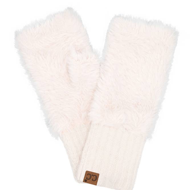 Hana - Wholesale Gloves - Women's - C.C Fur Fingerless Winter Glove