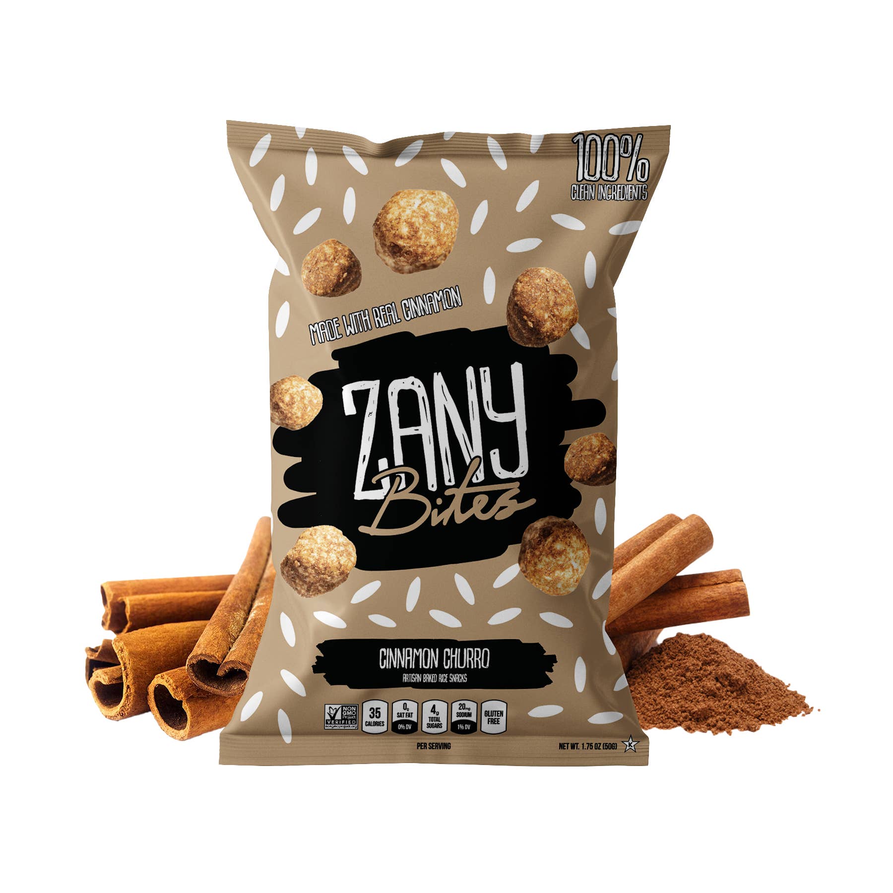 Zany Bites – Snacks tufados por atacado – Zany Bites Canela Churro