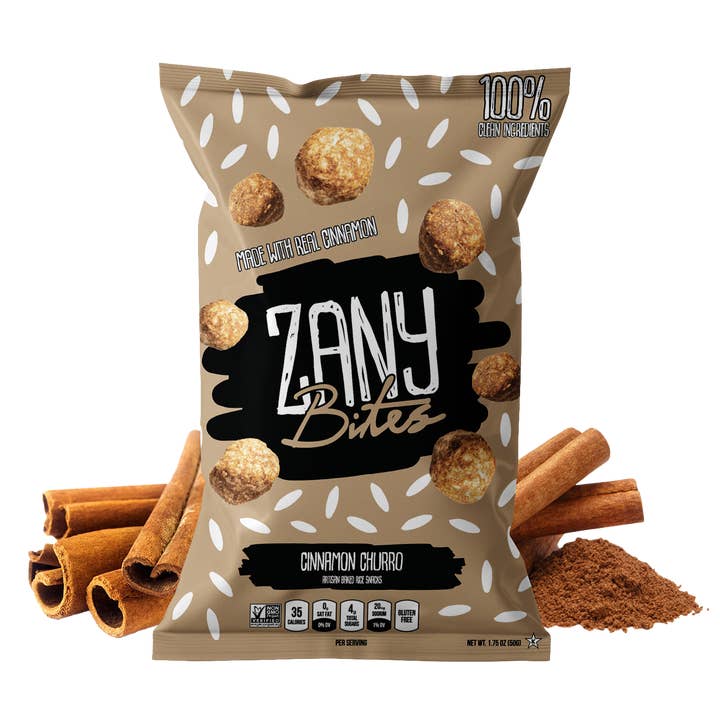 Zany Bites – Snacks tufados por atacado – Zany Bites Canela Churro0
