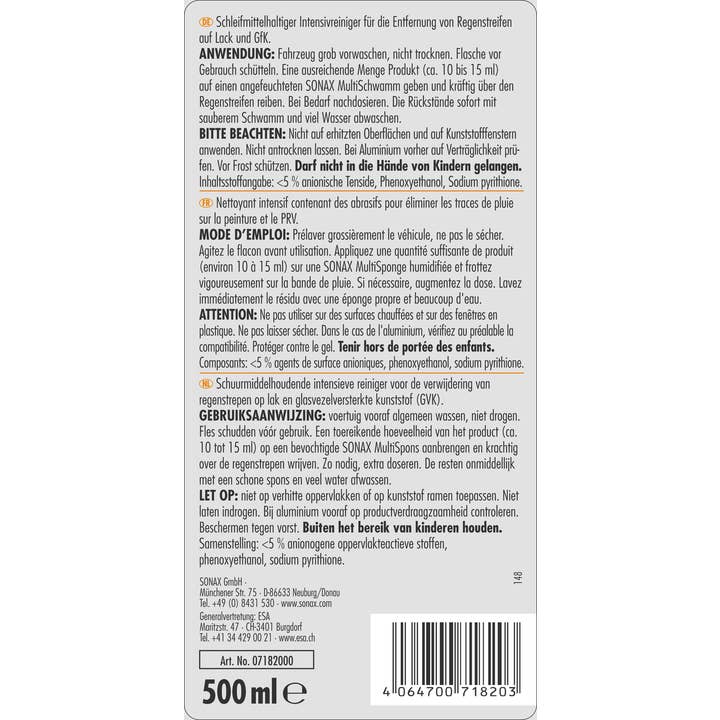 Sonax - Wholesale Automotive Cleaning Products - CARAVAN Rain Strip Remover 500ml1