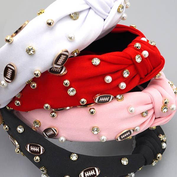 FOOTBALL GAME DAY RHINESTONE HEAD BAND | 40HB143 and other Purchase Wholesale gameday headband. Free Returns & Net 60 Terms on Faire trending on Faire.