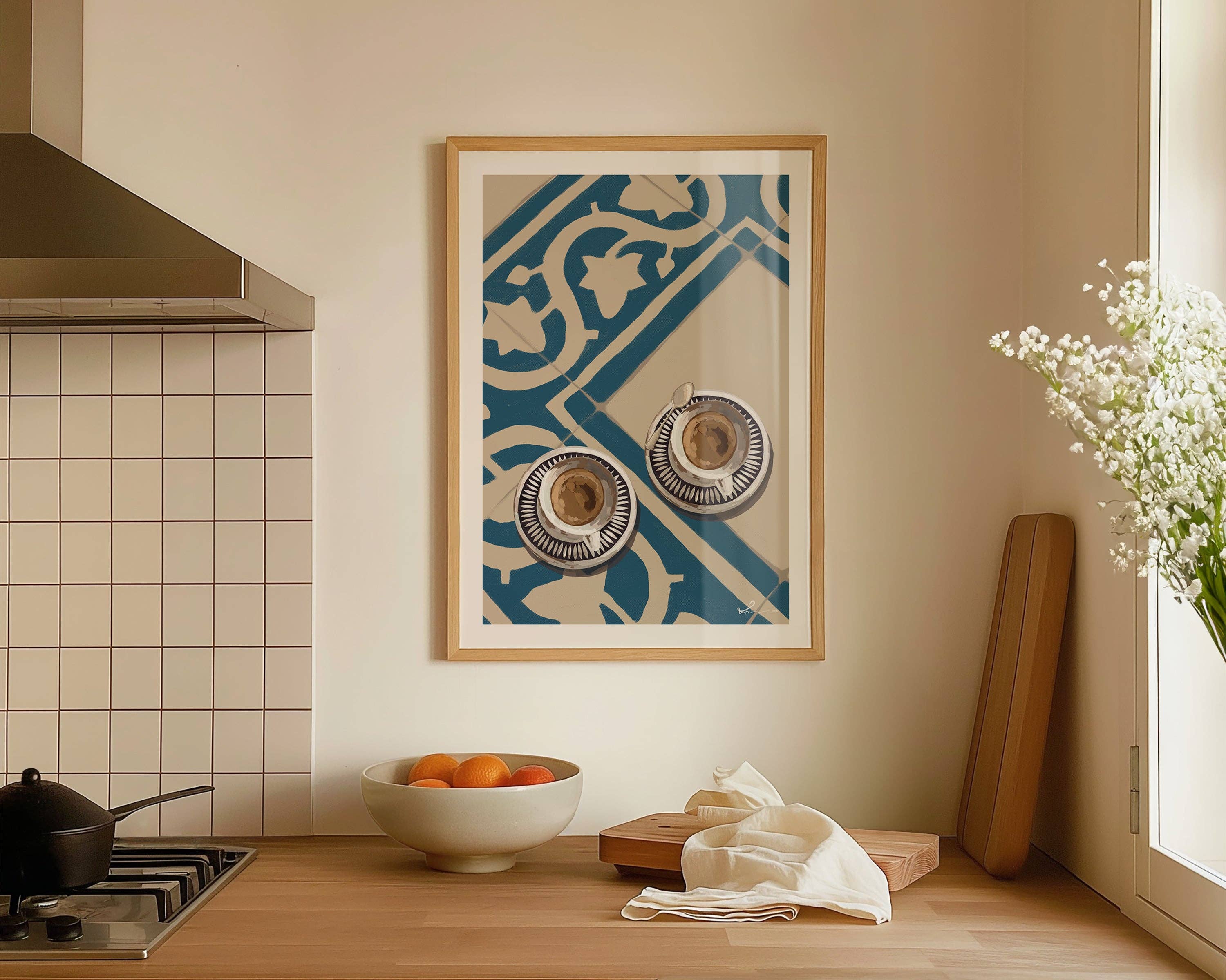 Alluvion – wholesale Art print – Two Cups Of Coffee Wall Art Print1