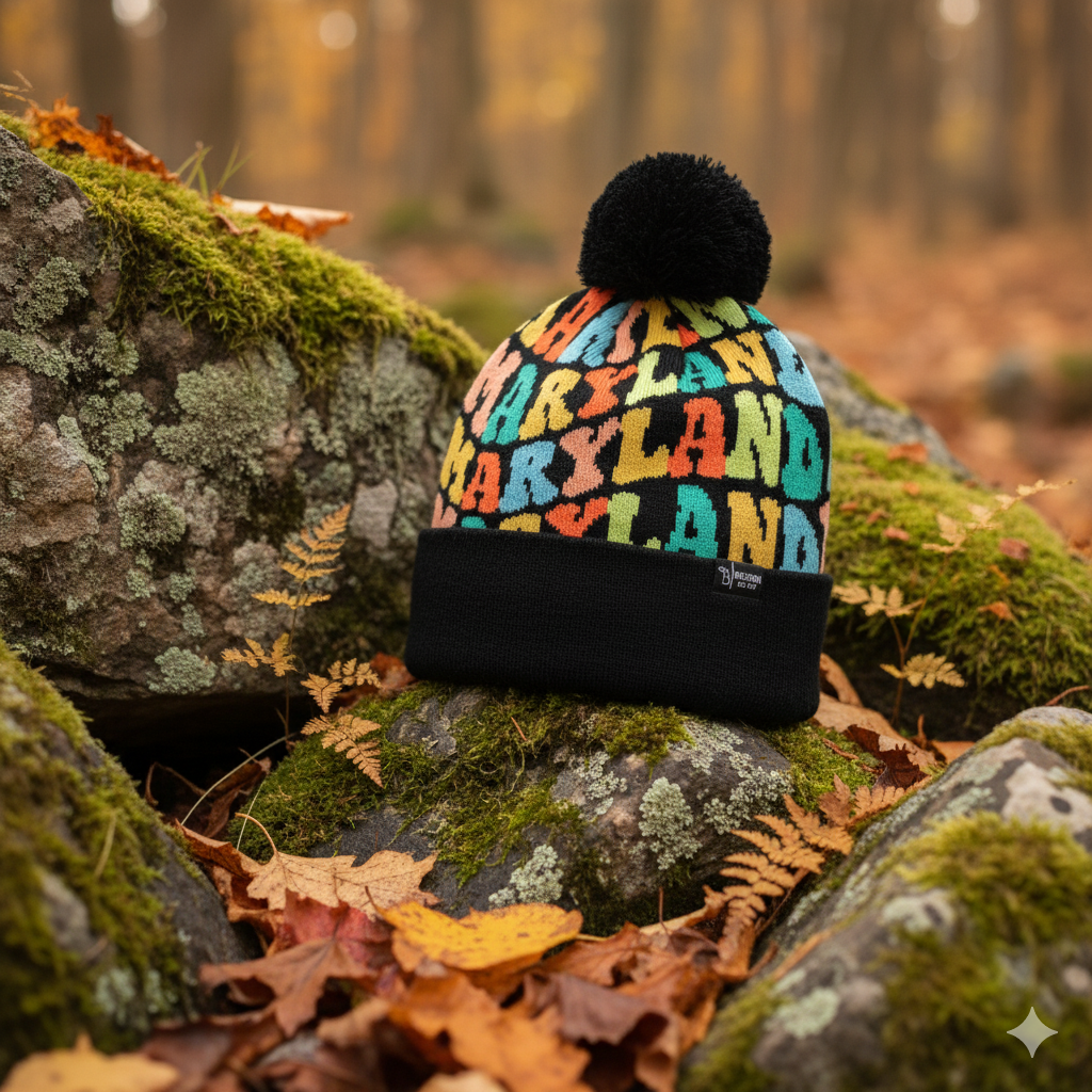 Northern Icons Creations INC - Wholesale Beanie - Unisex - MARYLAND Colorful Knit Pom Pom Beanie - Warm Retro Winter Hat5