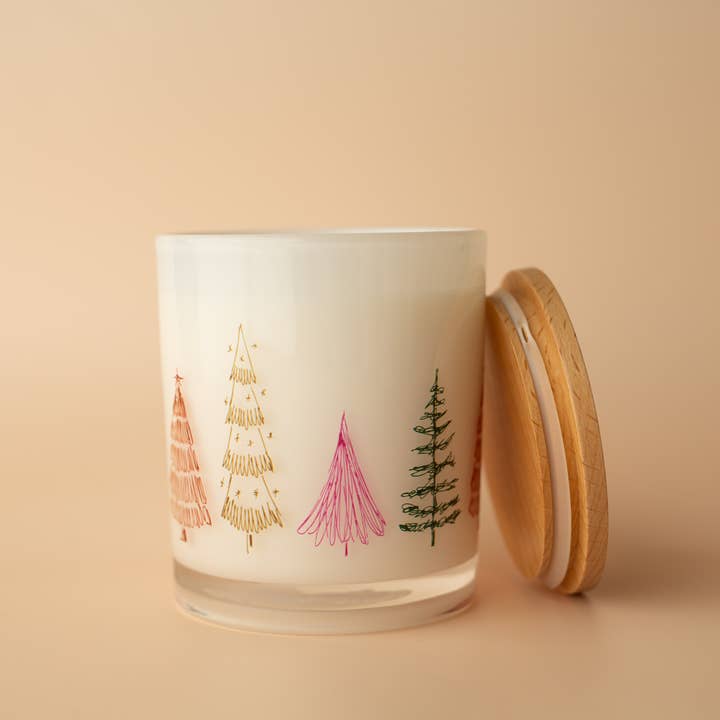 Unplug Soy Candles - Wholesale Jar/Filled Candle - Festive Tree Wrap Soy Candle1