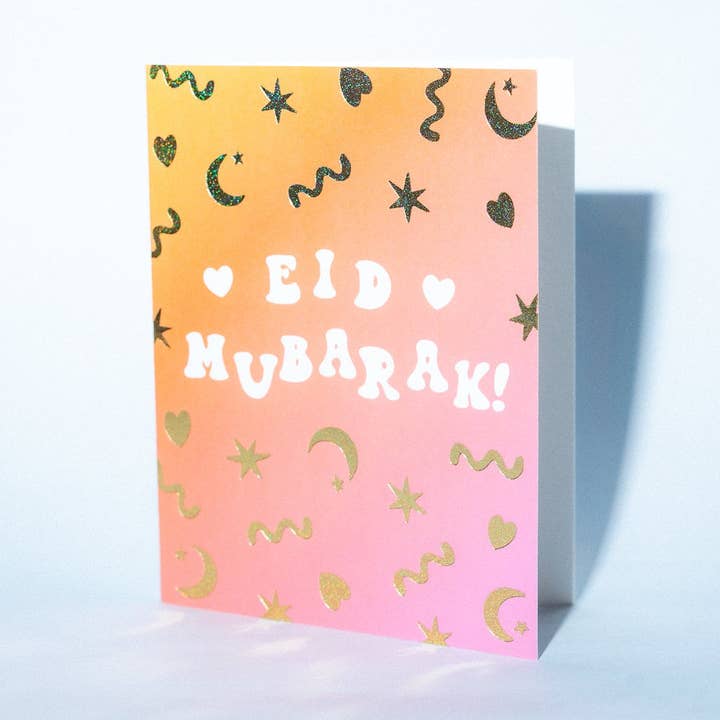 Eid Mubarak Sunset Greeting Card for wholesale by The Ramadan Edit