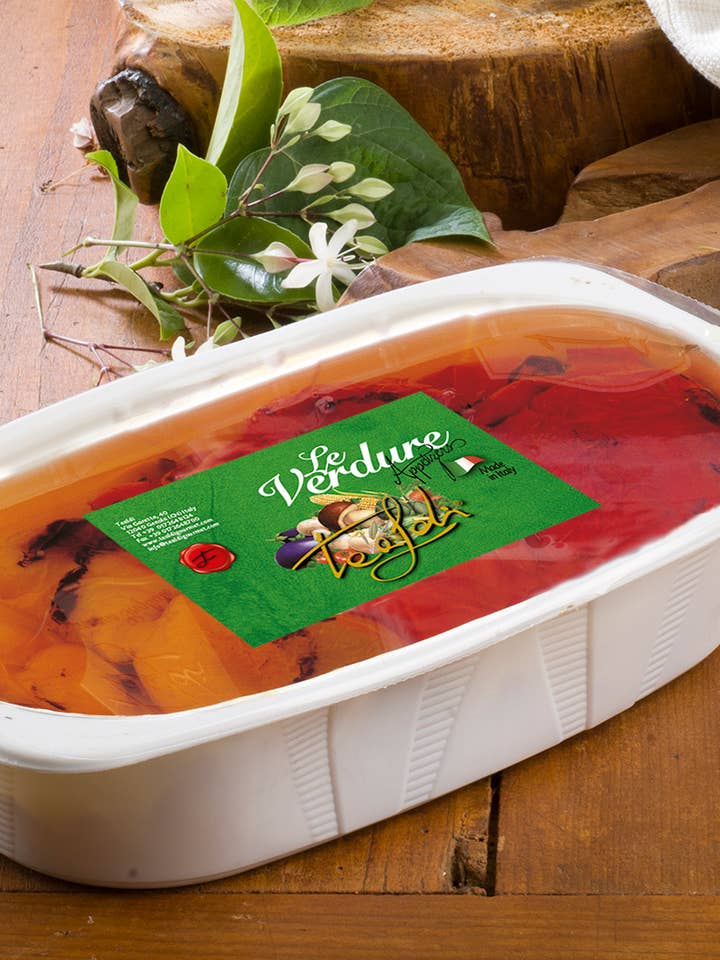 Poivrons Rouges/Jaunes Grillés Barquette 2,1kg pour la vente par ANTICO PASTIFICIO TEALDI SRL (Tealdi)