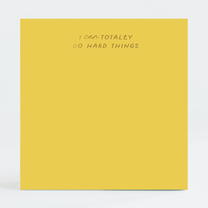 I Can Totally Do Hard Things Charmpad® for wholesale by Inclosed Letterpress Co.