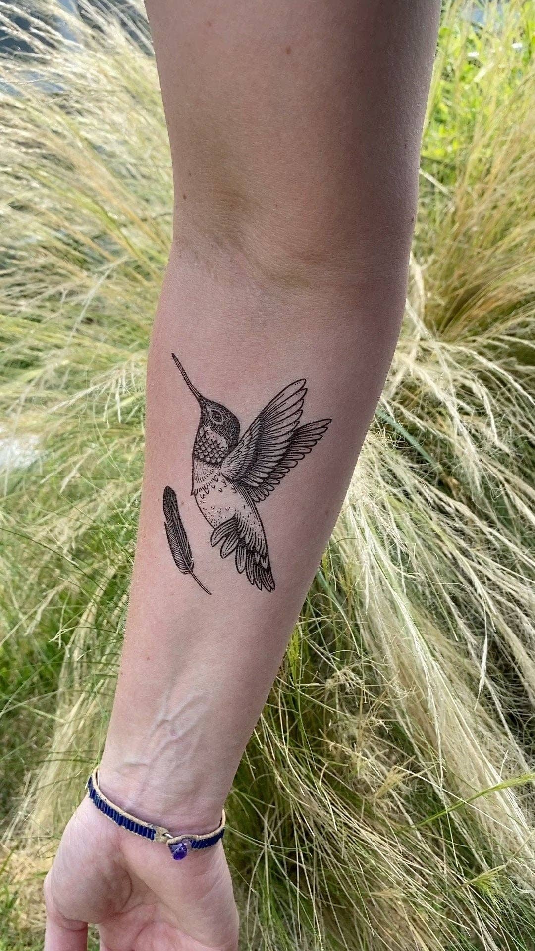 Tattoo tagged with: small, animal, tiny, casabo.tattoo, bird, ankle, ifttt,  little, hummingbird, illustrative | inked-app.com