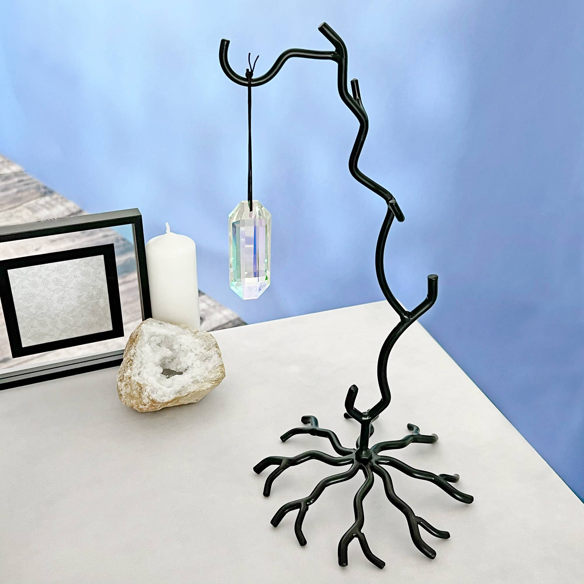 Bard's - Wholesale Ornament - Bard's Wrought Iron Ornament Stand, 15.5" H x 8" W x 8" D2