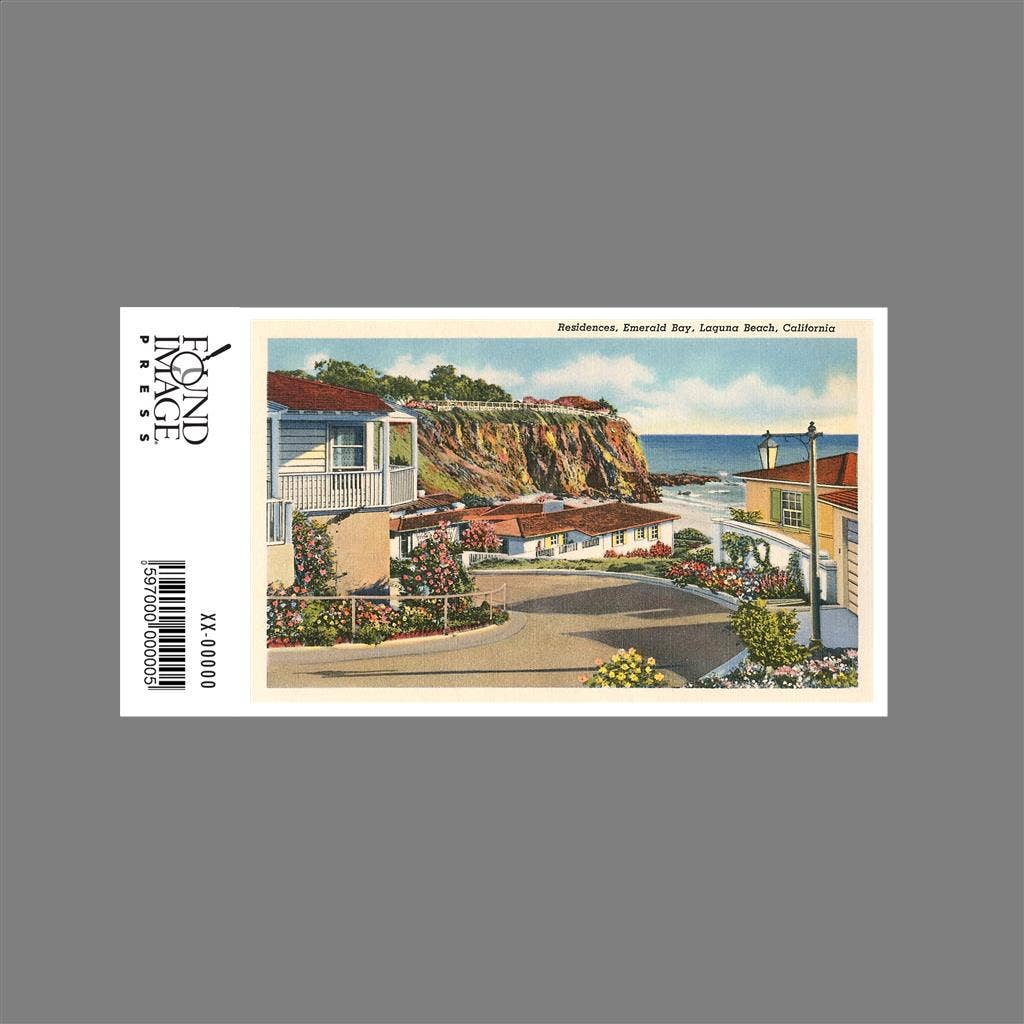 Found Image Press - Wholesale Sticker - Sticker CA-1142 Homes in Laguna Beach, California1