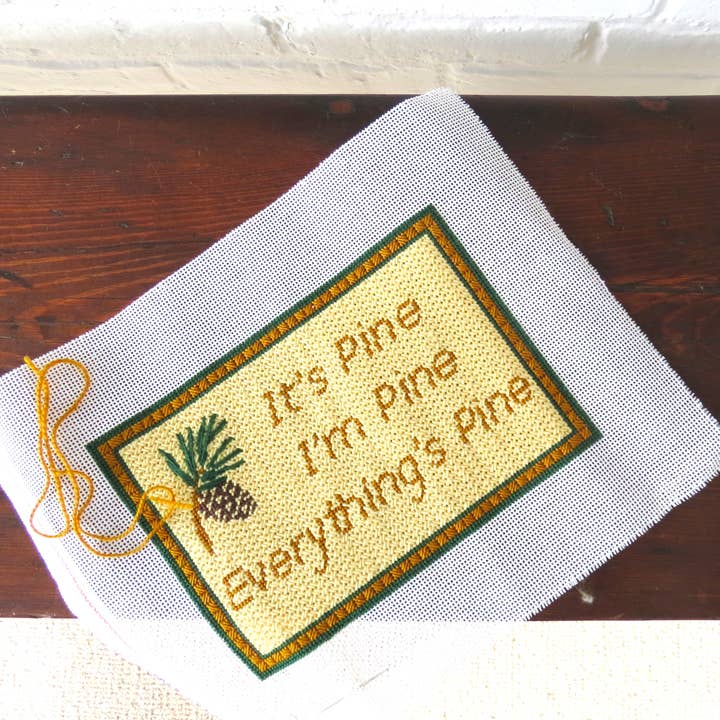 Alt er fyrretræ for engroshandel hos Alice & Blue Needlepoint Designs