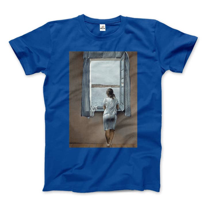 Art-O-Rama Shop - Wholesale T-Shirt (Graphic) - Unisex - Salvador Dali Young Woman at a Window Artwork T-Shirt9