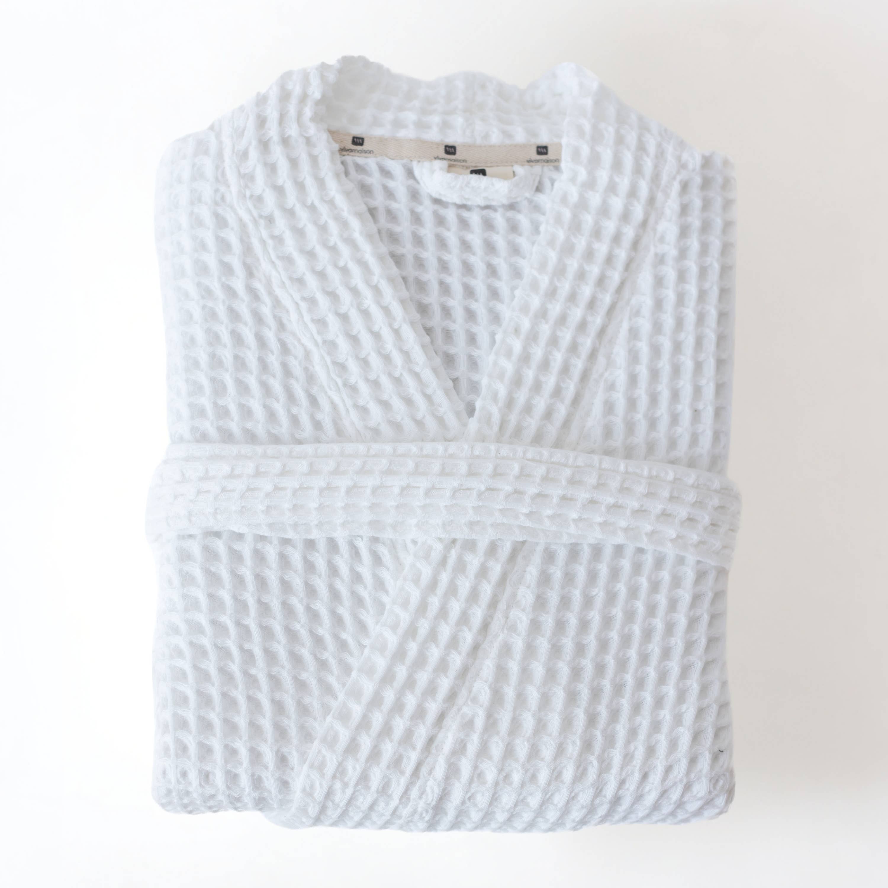 Vivamaison - Wholesale Robe - Unisex - Luxurious Waffle Kimono Bathrobe, 100% Cotton, Unisex Style15