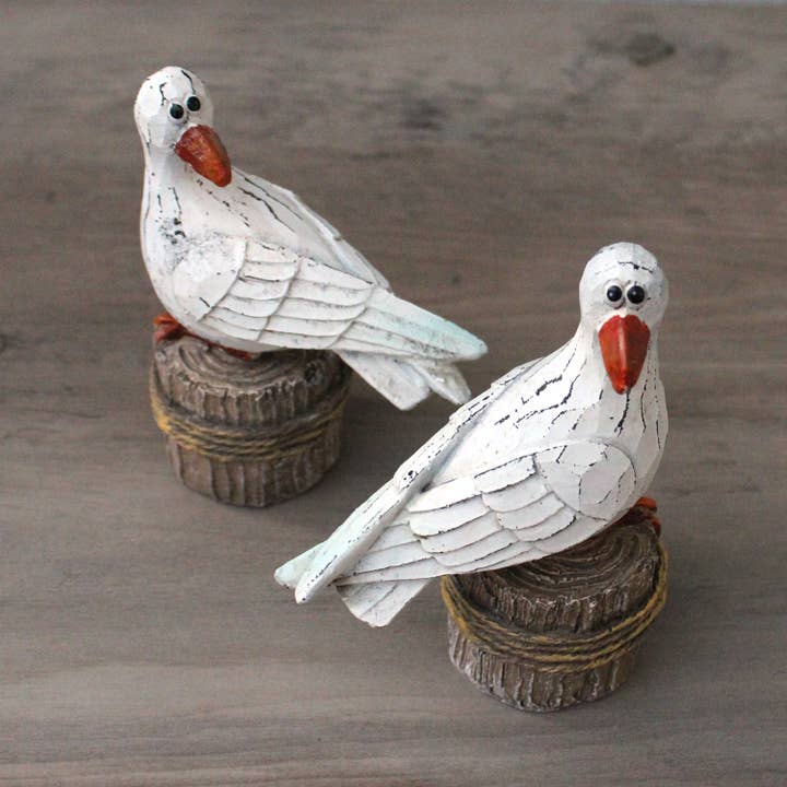 CB Home Collection - Wholesale Decorative Figurine - 5.5" Fun Seagull Figurines - 2 Assorted4
