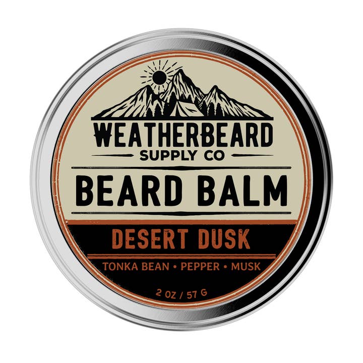 Desert Dusk Beard Balm - Tonka Bean, Pepper, Musk for wholesale by Weatherbeard | Beard Oils, Balms, Butters, & Cologne For Men