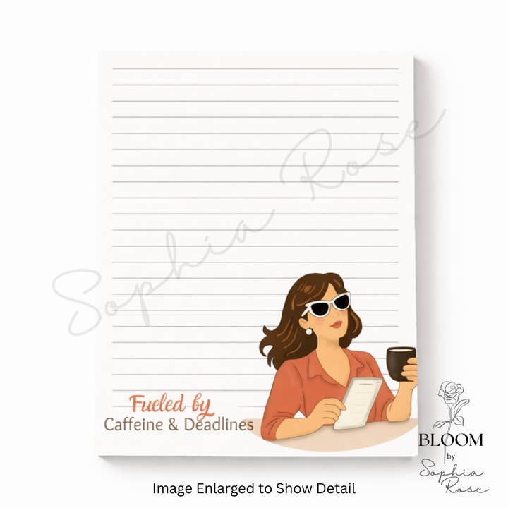 5x7 Lustiger Retro-Notizblock | Lustiger Schreibtisch-Notizblock für den Großhandel von Bloom By Sophia Rose