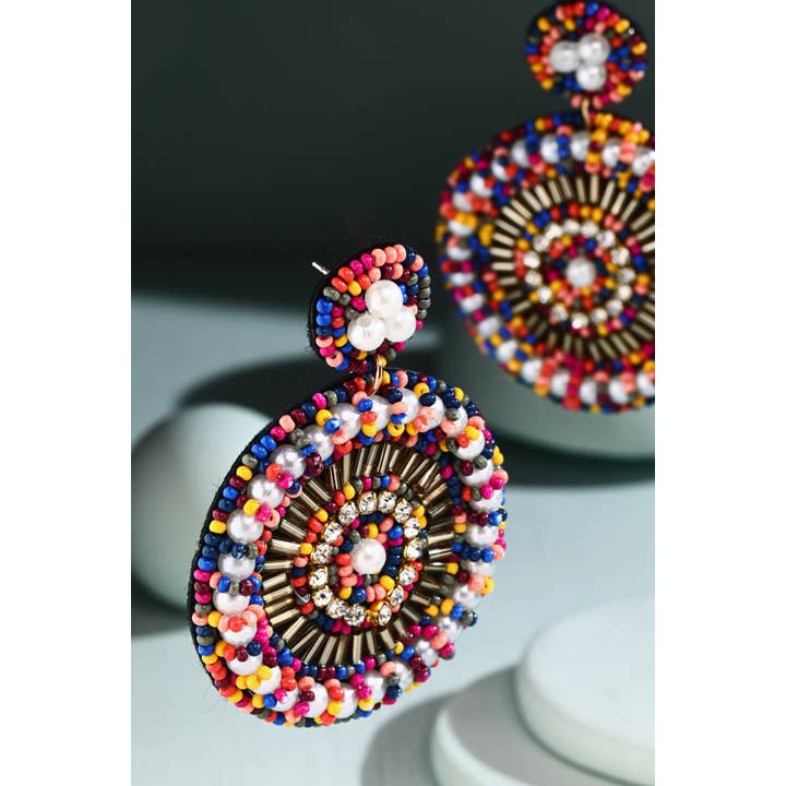 Urbanista Outlet - Wholesale Dangle Earrings - Multi Mixed Seed Beads Earrings