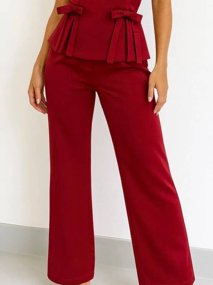 Frime - Wholesale Pants - Women's - Satin trousers - 32562