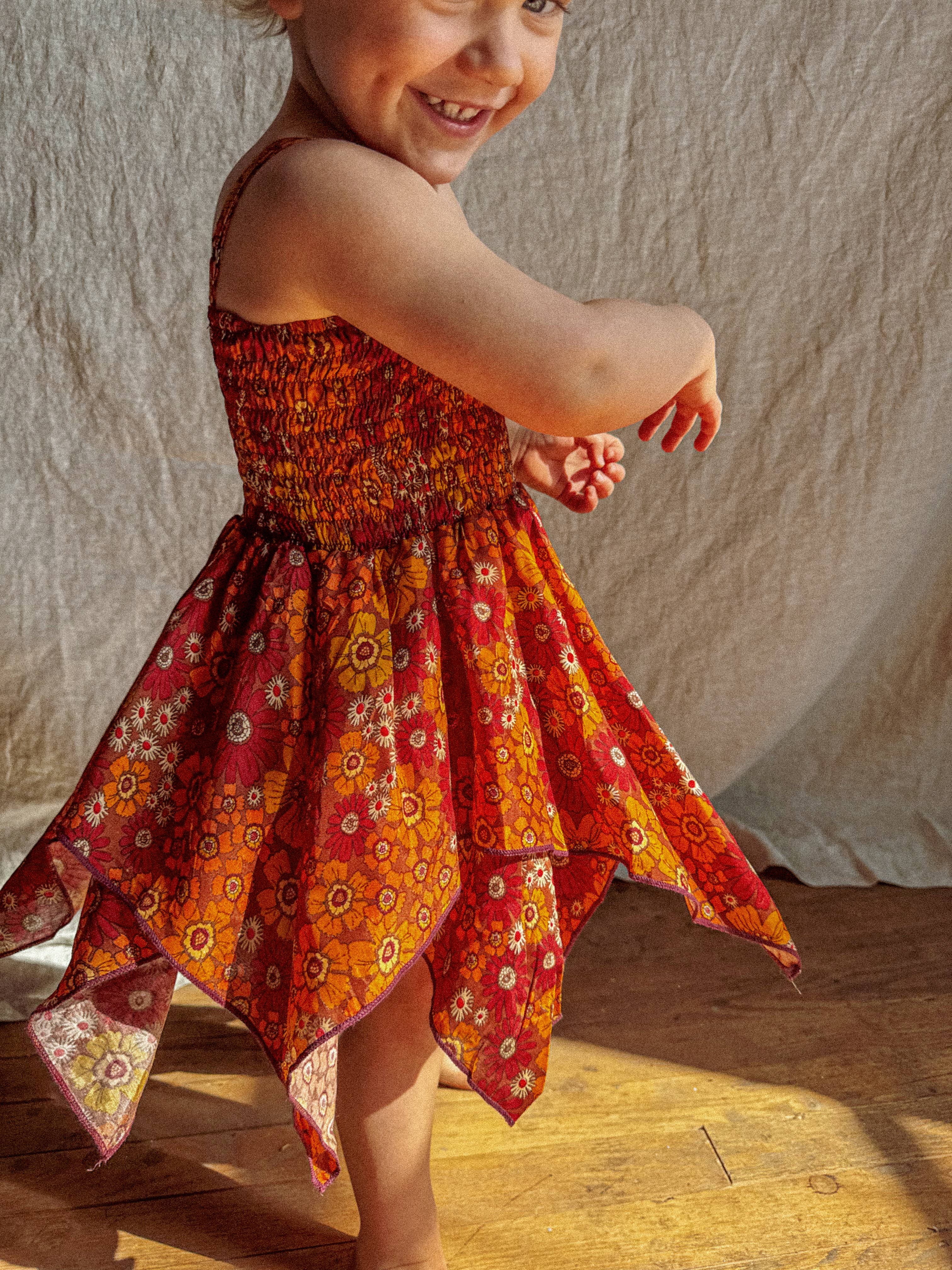 Gardenbelle Shop - Wholesale Dress - Kids - Baby Toddler Fairy Dress, Hippie Boho Kids Flower Dress 2